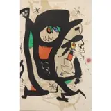 Young Artist's by Joan Miró, 1973, Lithograph "Young Artist's" 1973, sold Jul 2018