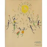 La Ronde de L'Amitie by Pablo Picasso, Color Lithograph, sold Jul 2018