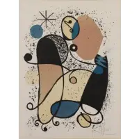 Untitled by Joan Miró, Color Lithograph, sold Jul 2018