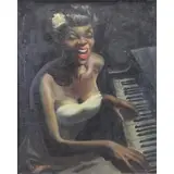 Sol Levenson, Torch Singer, 1957, Oil on Canvas