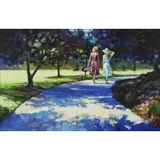 Howard Behrens, Walk in the Park, Oil on Canvas