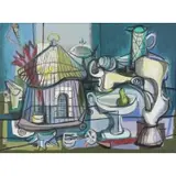 Louis Donato, Bird Cage, 1951, Oil on Canvas