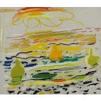 Wallace Putnam, Three in Strong Sunlight, Oil on Canvas