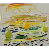 Wallace Putnam, Three in Strong Sunlight, Oil on Canvas