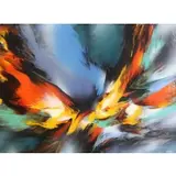 Untitled by Leonardo Nierman, Oil on Board, sold Jul 2018