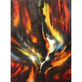 Untitled (Abstract) by Leonardo Nierman, Oil on Board, sold Jul 2018