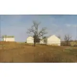 David Hopkins, Lancaster County Farm, 1992, Oil on Canvas