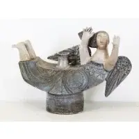 Jean Derval, Angel, 2001, Ceramic Sculpture