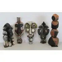 Roger. Five Capron, Untitled, Ceramic Sculptures