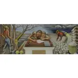 Abraham Joel Tobias, First They Cleared the Land and Planted Cotten, 1942, Casein on Masonite "First They Cleared the Land and Planted Cotten" 1942