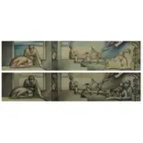 Abraham Joel Tobias, Untitled, Two Pencil on Paper Mural Studies Untitled (Family)