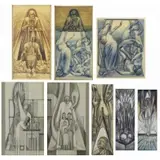 Abraham. Eight Tobias, Triumph of Scientific Training Over Charlatanism, 1942, Drawings on Paper