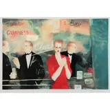 Joann Zjawinska, Bar Scene, Lithograph in Colors