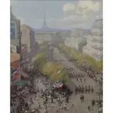Charles Hoffbauer, Untitled, Oil on Canvas