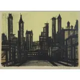 Bernard Buffet, New York III, Lithograph