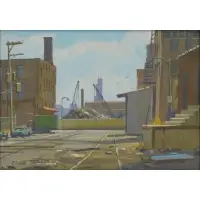 David Tutwiler, Chicago Alley, 1985, Oil on Panel
