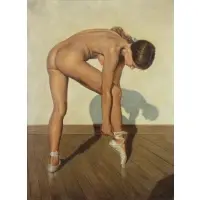 Anthony De Frange, Nude Dancer 1973, Oil on Canvas