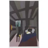 Jacob Lawrence, Birth of of Toussaint, 1986, Color Screenprint