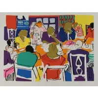 Fine China by Phoebe Beasley, 1993, Color Screenprint, sold Jun 2018