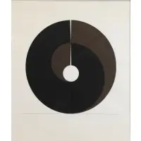 Clement Meadmore, Split Ring 2D, 1972, Color Screenprint