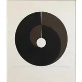 Clement Meadmore, Split Ring 2D, 1972, Color Screenprint