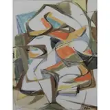 Leonard Nelson, Untitled 1953 (Abstract Composition) H54 #7