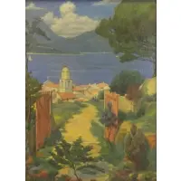 Frederick Freder, St. Tropez, France, 1921, Oil on Canvas