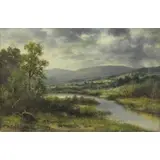 Thomas Bailey Griffin, Landscape, Oil on Canvas