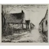 Maurice de Vlaminck, Boissy- les- Perches, 1951, Etching & Drypoint