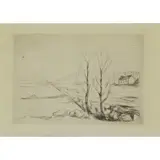 Edvard Munch, Norwegian Landscape, Etching