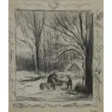 Maximilien Luce, Figures at a Campfire