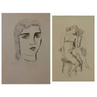 Walt. Two Kuhn, Vessel, 1923, Lithographs
