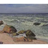 Robert F Williams, Seascape, Oil on Canvas