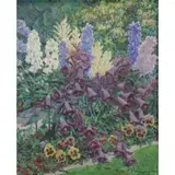Robert F Williams, Flower Garden, 1946, Oil on Canvas