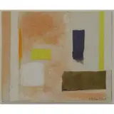 Esteban Vicente, Pastel, oil and paper collage with pencil