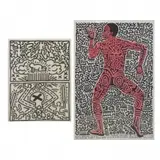 Keith Haring, Untitled, Two Lithograph Posters
