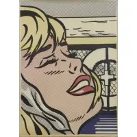 Roy Lichtenstein, Shipboard Girl, Offset Color Lithograph
