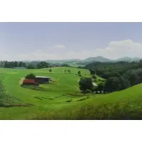 Ben Berns, Alleghany County, Oil on Paper