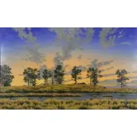 Katherine Doyle, The Chesapeake at Dusk, 1989, Oil on Canvas
