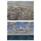 James K. Two Schmidt, Morning Shadows, Pastels on Paper