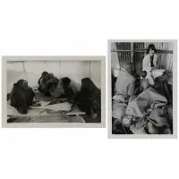 Sebastian. Two Salgado, At the morgue at the El Fau camp.., Photographs of the Ethiopian Famine 1984
