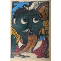 Adja Yunkers, The Shoemaker, 1942, Woodblock "The Shoemaker"