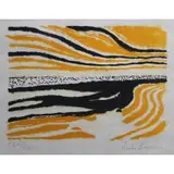 André Brasilier, Soir sur la Plage, Lithograph