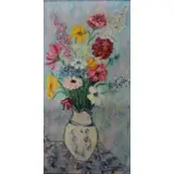 G. Oil on Canvas Makowsky, Floral Still Life