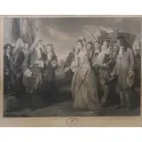 J Gerard Huck, Queen Mary, Reviewing the Militia of London & Westminster in Hyde Park, AD 1692, Mezzotint