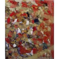 Abstract Composition by Hyo Soo Kim, Oil on Canvas, sold Jun 2018
