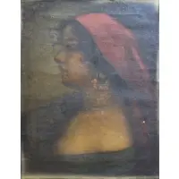 Maurice Ingres, Portrait of a Woman, Oil on Canvas