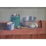Ira Sommer, Still Life, Oil on Board