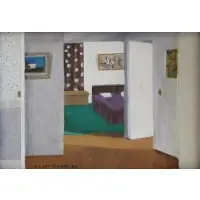 Ira Sommer, Study in White, 1983, Oil on Board