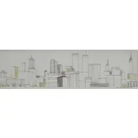 Ira Sommer, New York Cityscape, Oil on Board